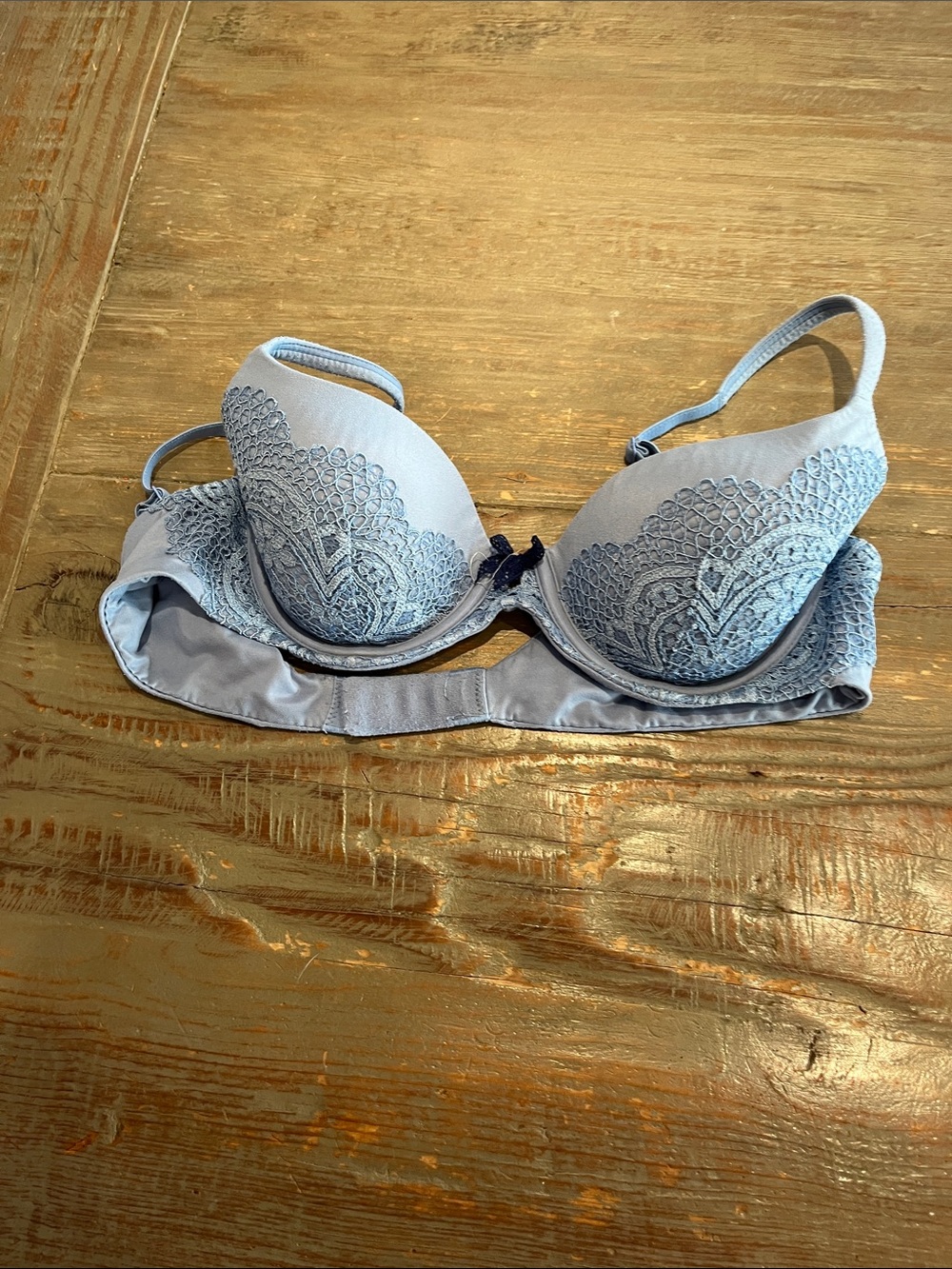 Victoria's Secret Light Blue Lace Push-Up Bra